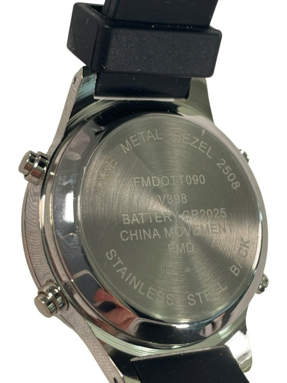 Time And Tru Digital Watch Black Strap Stainless Bezel FMDOTT090 Women's O/S NEW - Picture 5 of 7